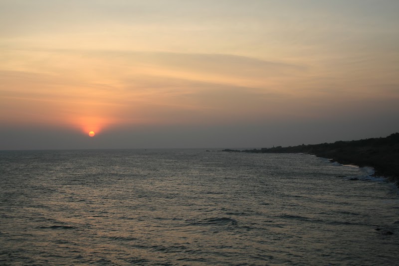 Закат в Каньякумари