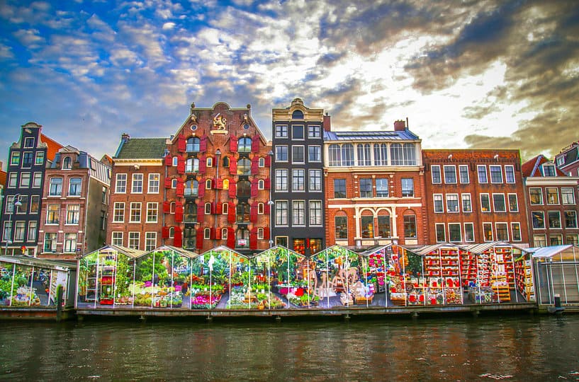 Плавучий цветочный рынок - Flower Market - Достопримечательности Амстердама