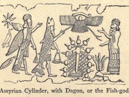 Дагон - ассирийское божество-рыба. Упоминается в Библии.